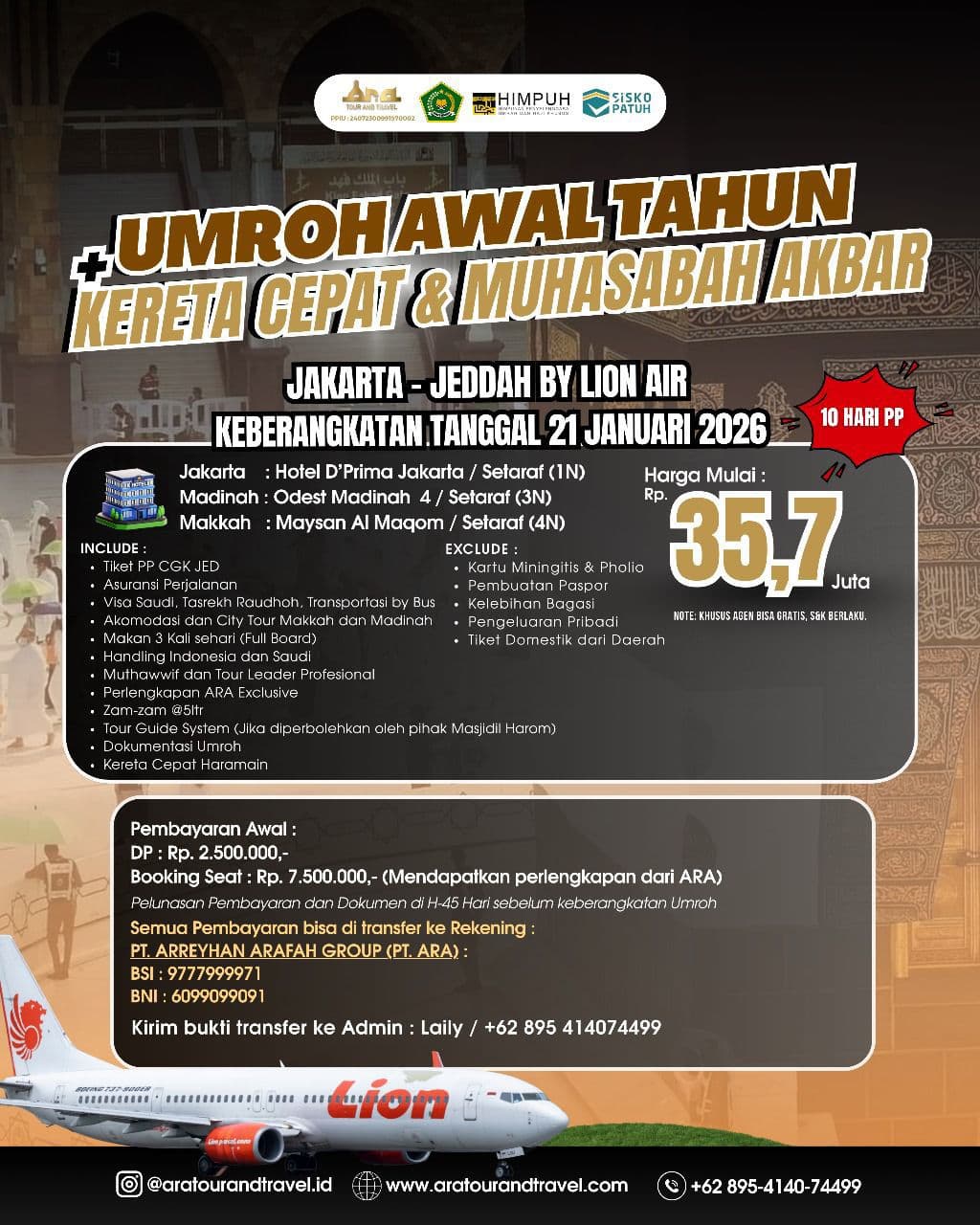 UMROH+ KERETA CEPAT 21 JANUARI 2026